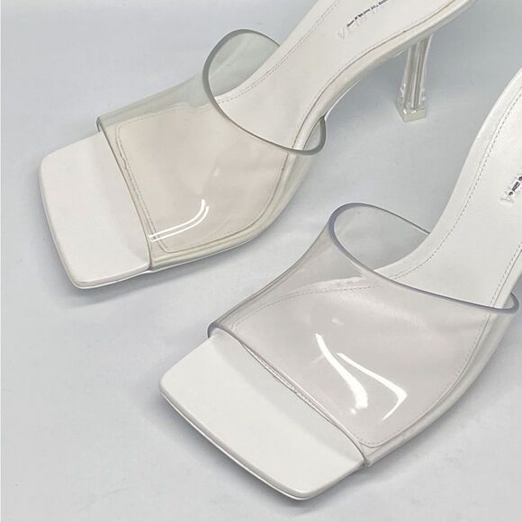 Bottega Veneta Clear High Heel Slide Sandals size 36 - Picture 6 of 13